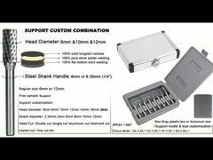 Zestaw zębów wolframowych do precyzyjnego szlifowania, polerowania, kształtowania i wycierania