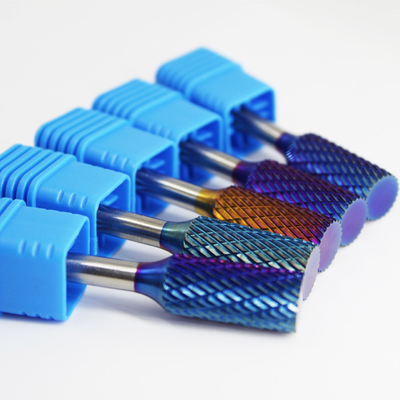 Drill Bits Elektryczne narzędzia do cięcia Tungsten Blue Nano Copper Coating Carbide Burrs