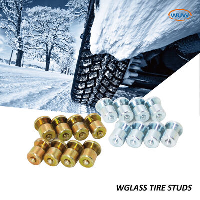 Dobra cena. Customized Tungsten Carbide Anti-slip Tire Studs with Cylindrical Shaped Carbide Core and Zinc Coated Surface w Internecie
