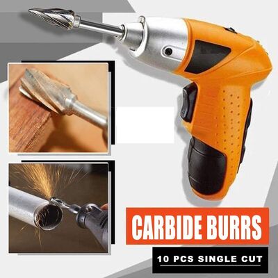Dobra cena. Narzędzia metalowe Zestaw szlifowania węglowodorów stałych, 10 sztuk Zestaw szlifowania węglowodorów wolframowych, 1/4 cali w Internecie